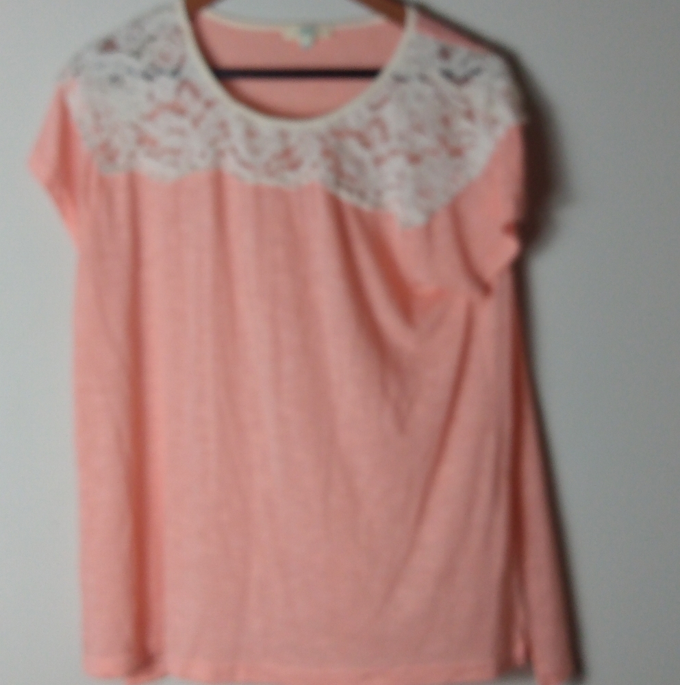 Kori America L Tangerine Cream Top